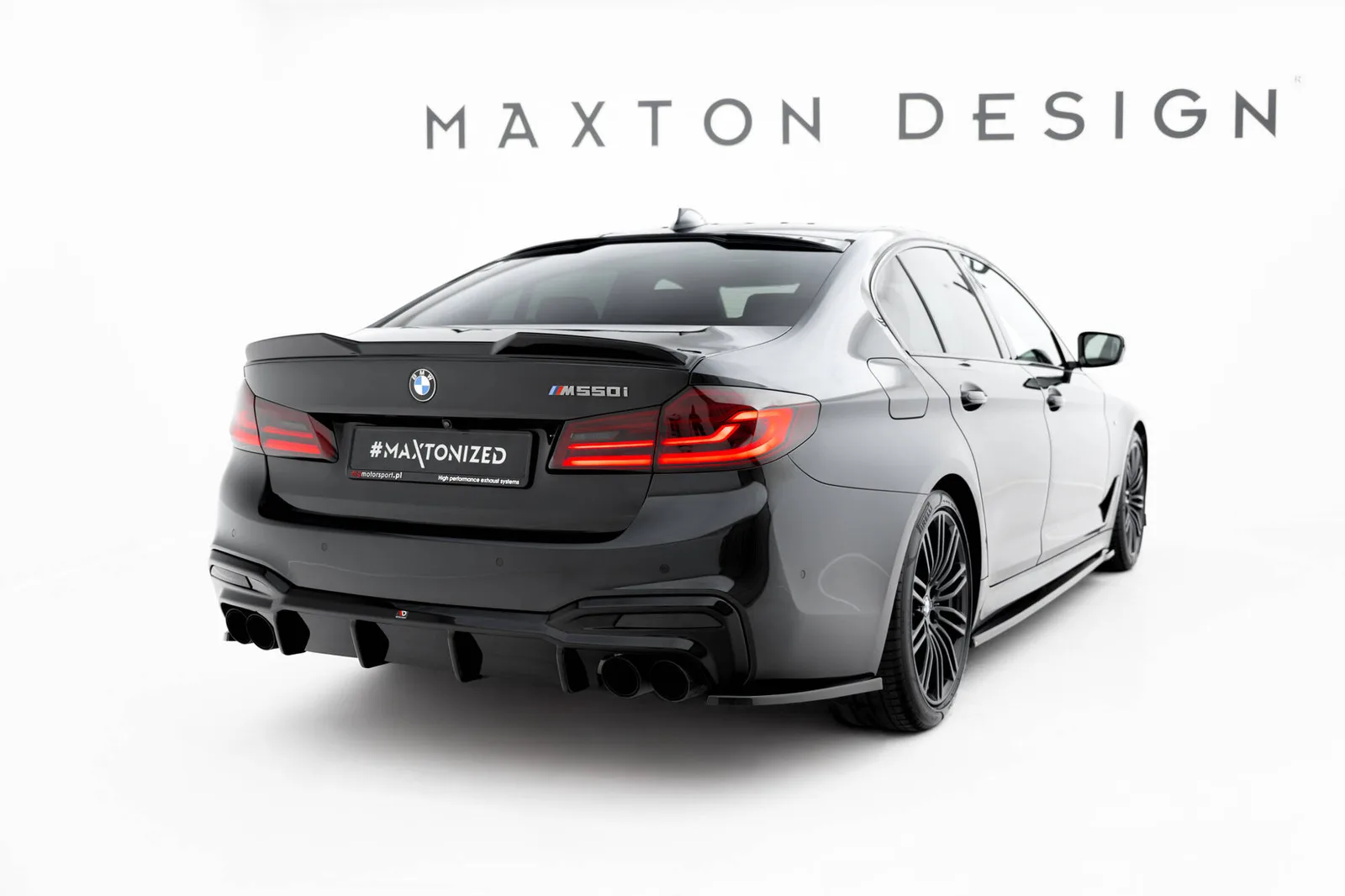 Задня накладка Maxton BMW M550i / 5 M-пакет Sedan / Touring G30 / G31 - фото My Tuning Lab