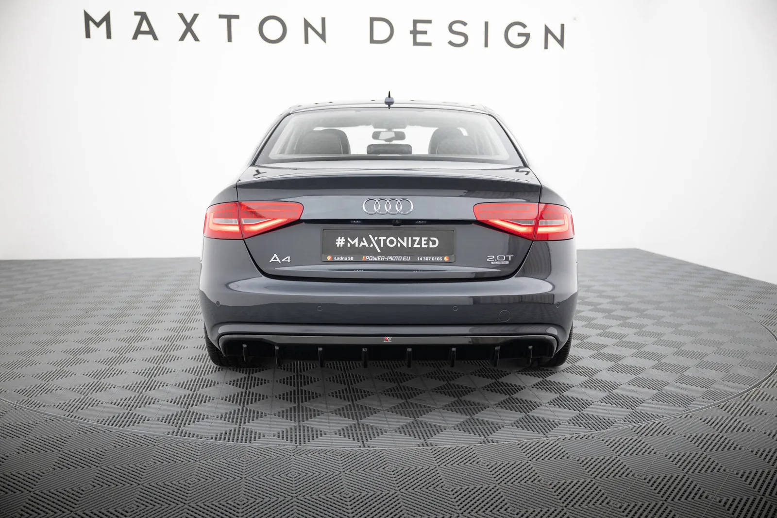 Задня накладка Maxton Audi A4 B8 Facelift (Wersja bez Вихлопów) - фото My Tuning Lab