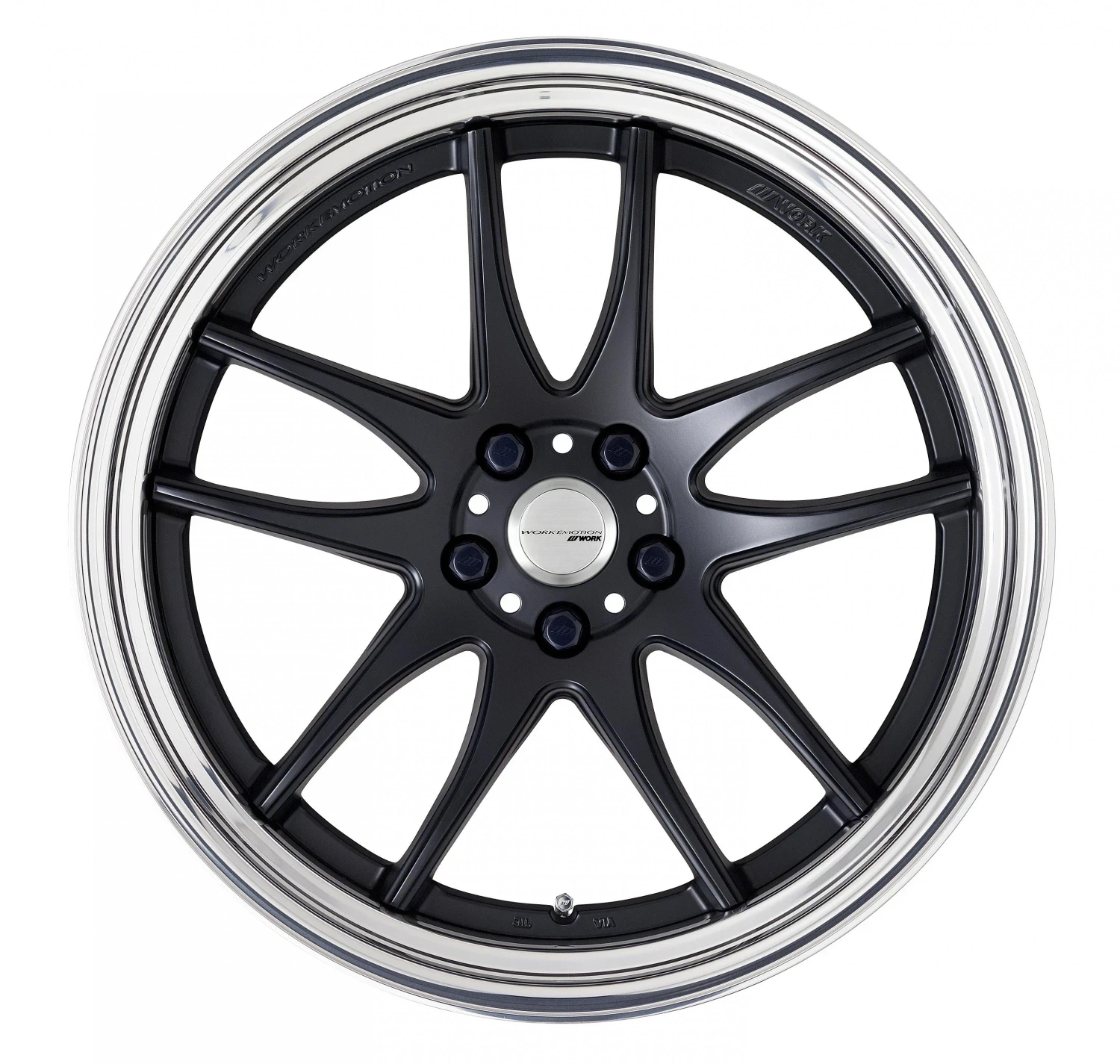 Легкосплавний диск 18" Work Wheels Work Emotion CR-2P Step Rim 18x8 BLANK матовий чорний (MBL) - фото My Tuning Lab