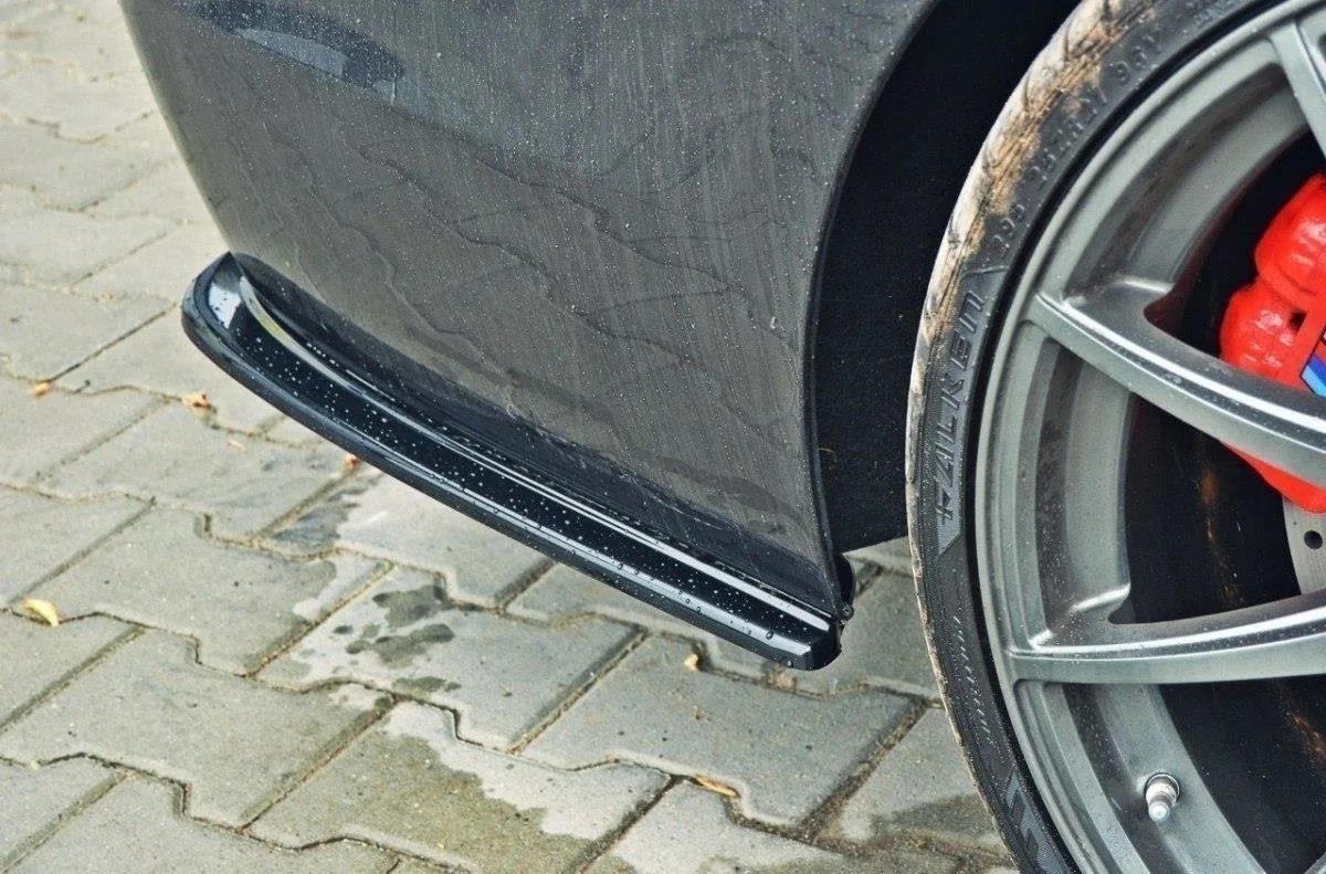 Задні сплітери boczne Maxton BMW 5 F11 M-пакет (2 podwójne końcówki Вихлопu) (чорний глянець) - фото My Tuning Lab