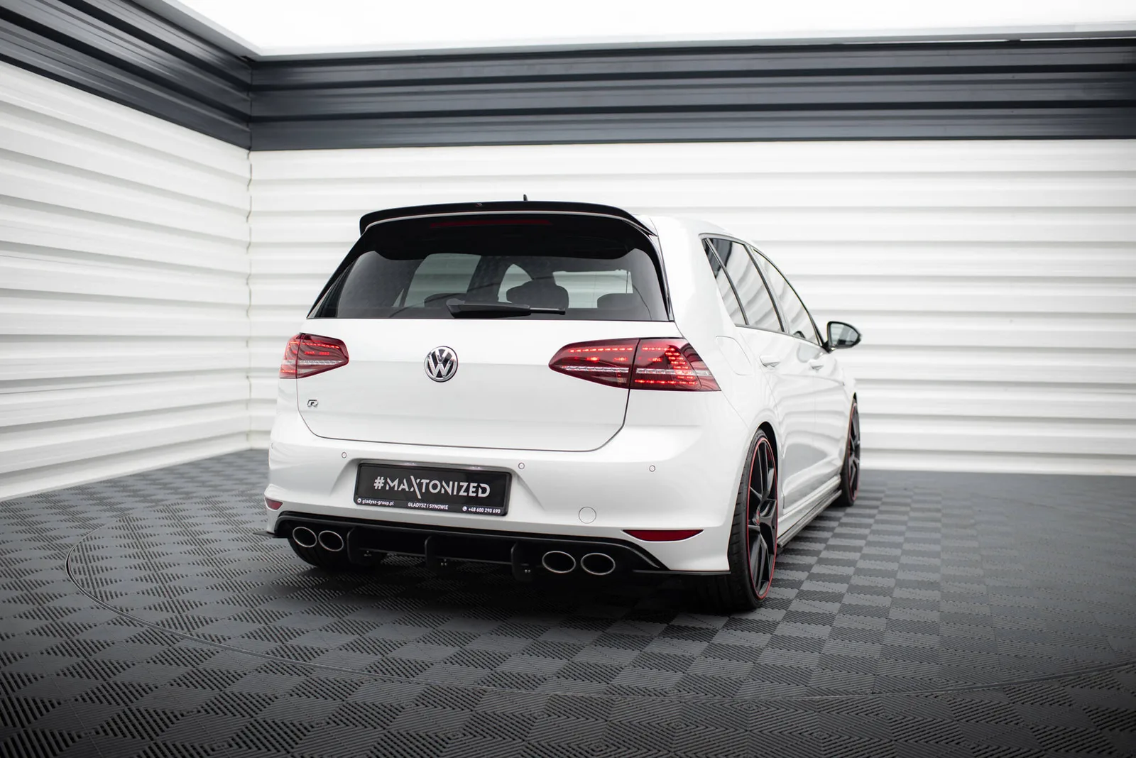 Задній дифузор i Задні сплітери boczne Maxton Volkswagen Golf MK7 R Hatchback - фото My Tuning Lab