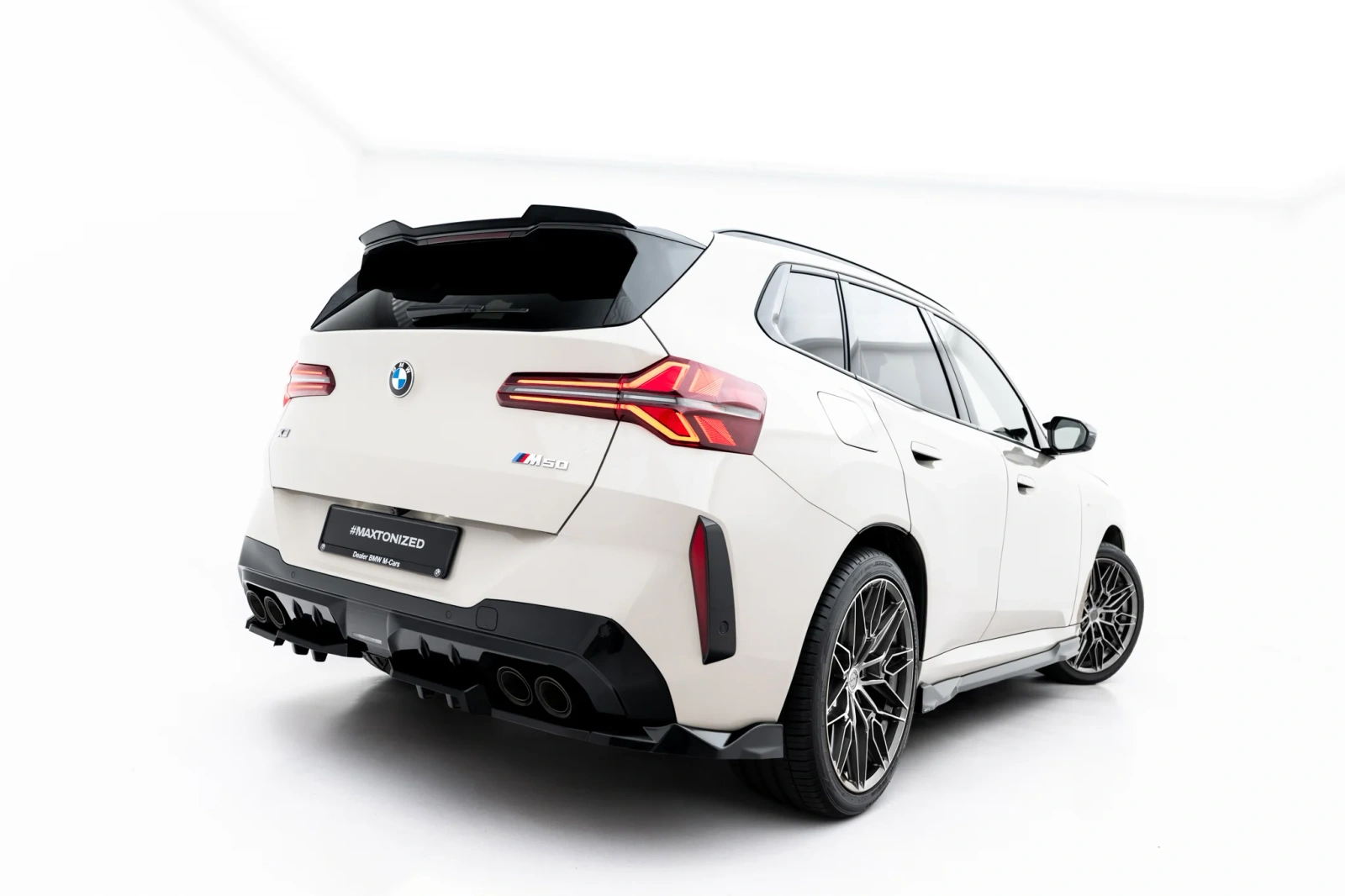 Задній сплітер (Z Dyfuzorem) Maxton BMW X3 M50 G45 - фото My Tuning Lab
