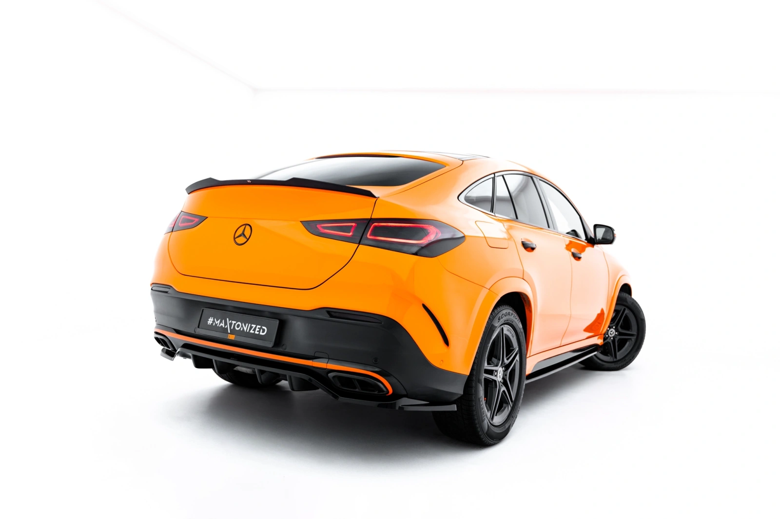 Задній сплітер (Z Dyfuzorem) V.2 Maxton Mercedes-Benz GLE Coupe AMG-Line C167 / C167 Facelift - фото My Tuning Lab