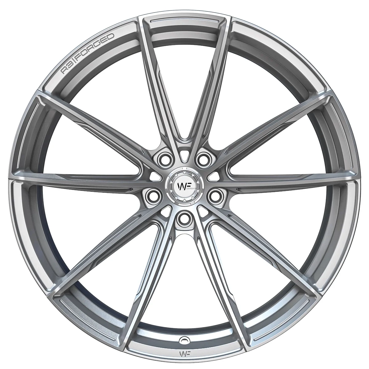 Легкосплавний диск 21" Wheelforce RACE.THREE 21x11,5 ET17 5x112 Frozen срібний - фото My Tuning Lab