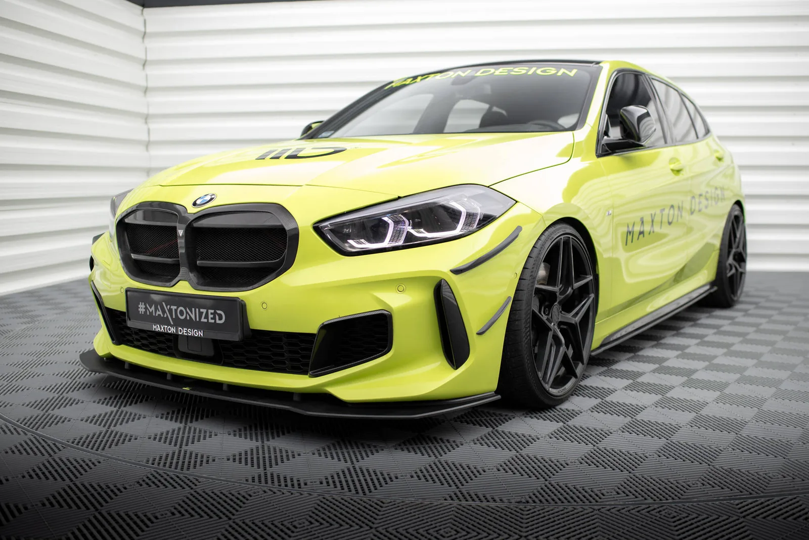 Канарди (аеродинамічні накладки переднього бампера) Maxton BMW 1 M-пакет / M135i / 128ti F40 - фото My Tuning Lab