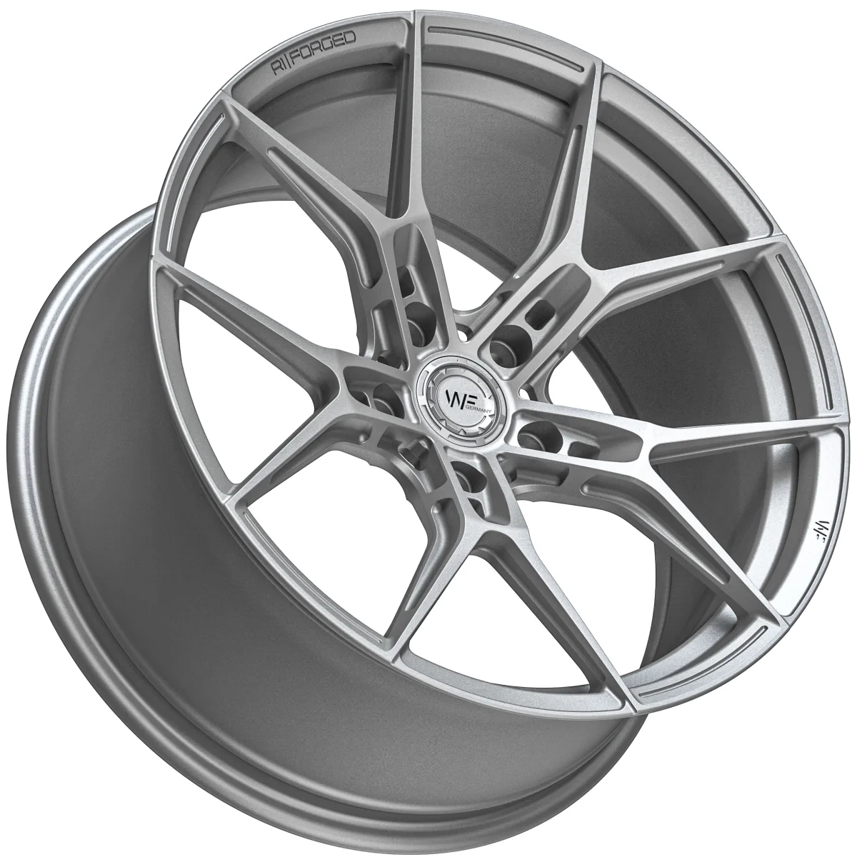 Легкосплавний диск 19" Wheelforce RACE.ONE 19x9,5 ET21 5x112 Frozen срібний - фото My Tuning Lab