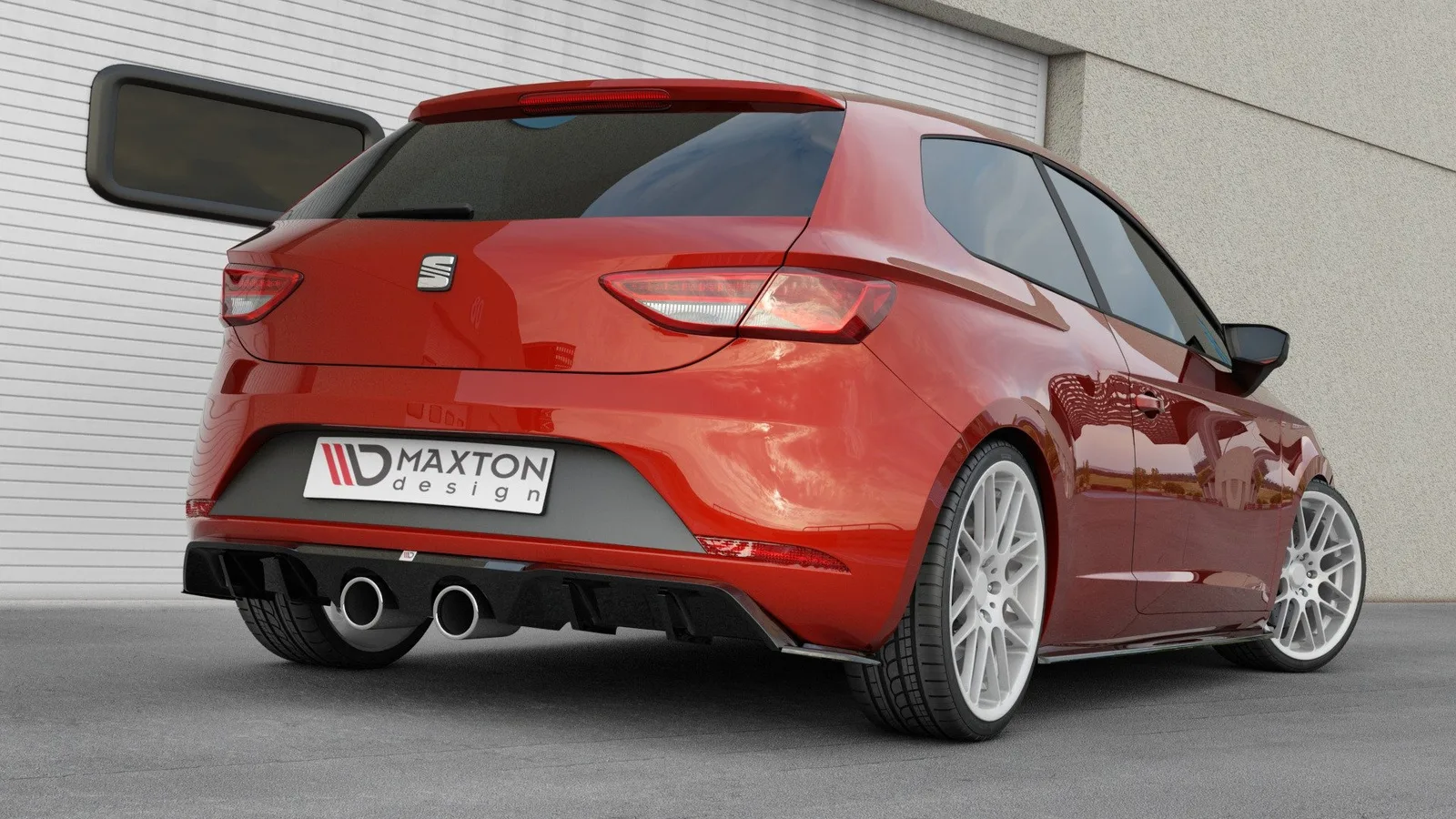 Задня накладка V.2 Seat Leon Maxton Cupra Mk3 FL Hatchback - фото My Tuning Lab