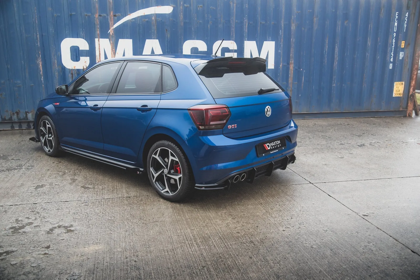 Задня накладка Street Pro Maxton Volkswagen Polo GTI Mk6 - фото My Tuning Lab