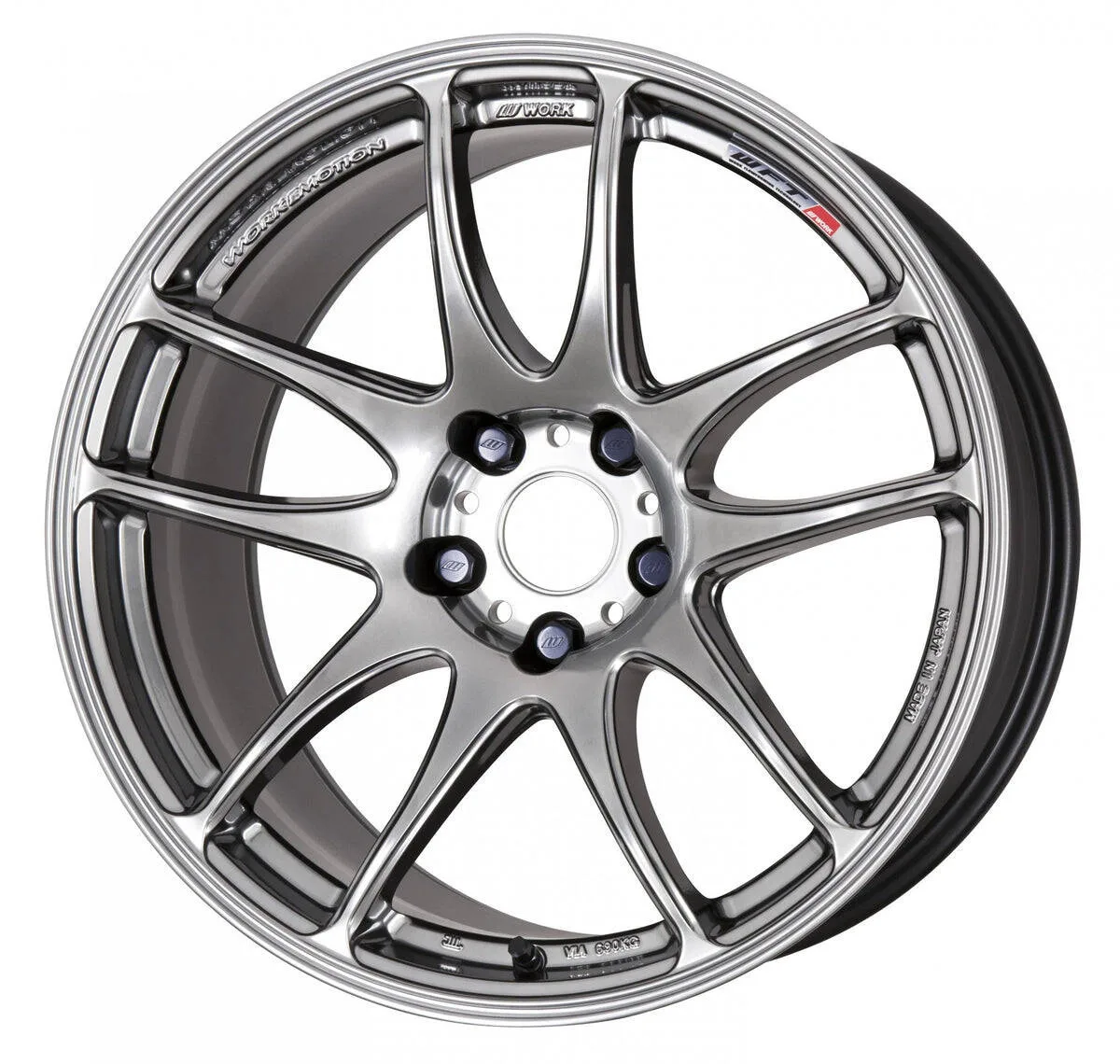 Легкосплавний диск 17" Work Wheels EMOTION CR KIWAMI 17x8 ET47 4x100 срібний (GTS) - фото My Tuning Lab