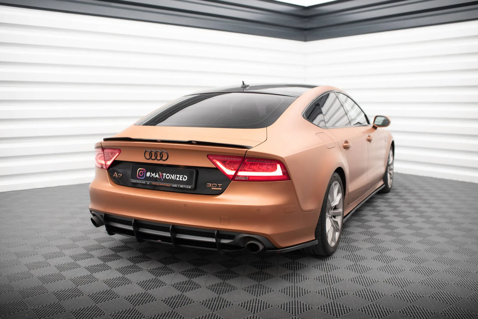 Задній дифузор Street Pro Maxton Audi A7 S-Line C7 - фото My Tuning Lab