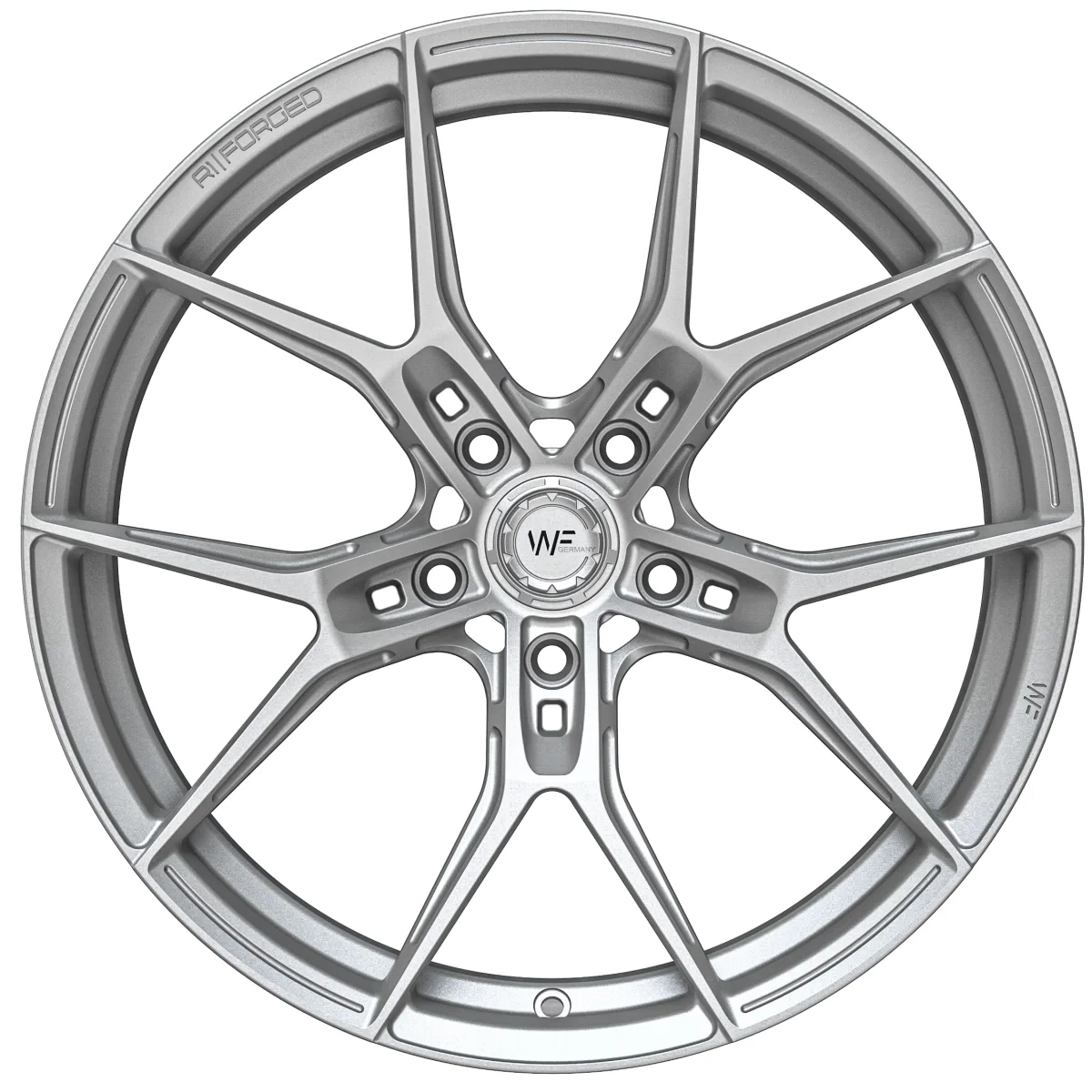Легкосплавний диск 19" Wheelforce RACE.ONE 19x9 ET44 5x112 Frozen срібний - фото My Tuning Lab