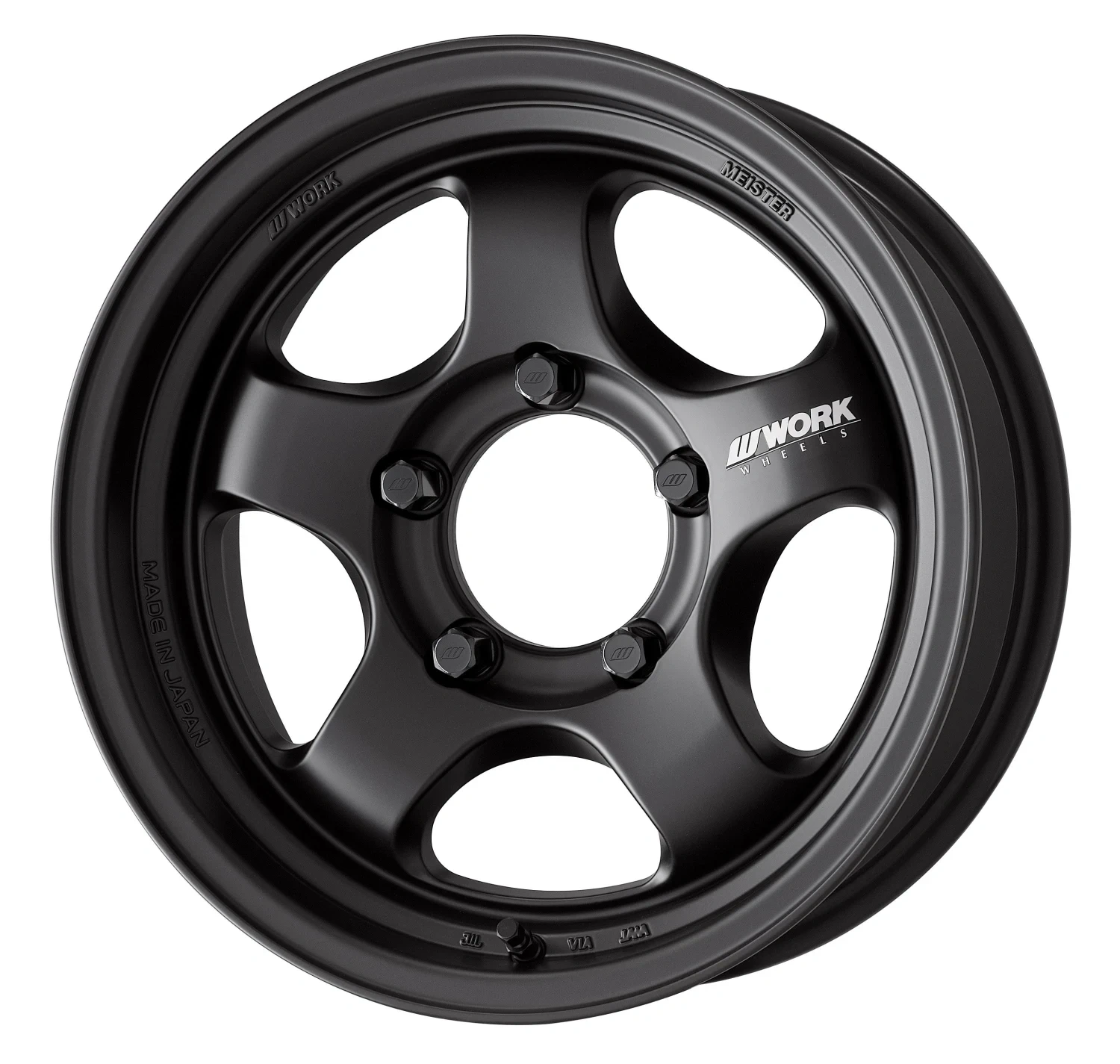 Легкосплавний диск 17" Work Wheels Meister S1-1P SUV 17x8 BLANK матовий чорний (MBL) - фото My Tuning Lab