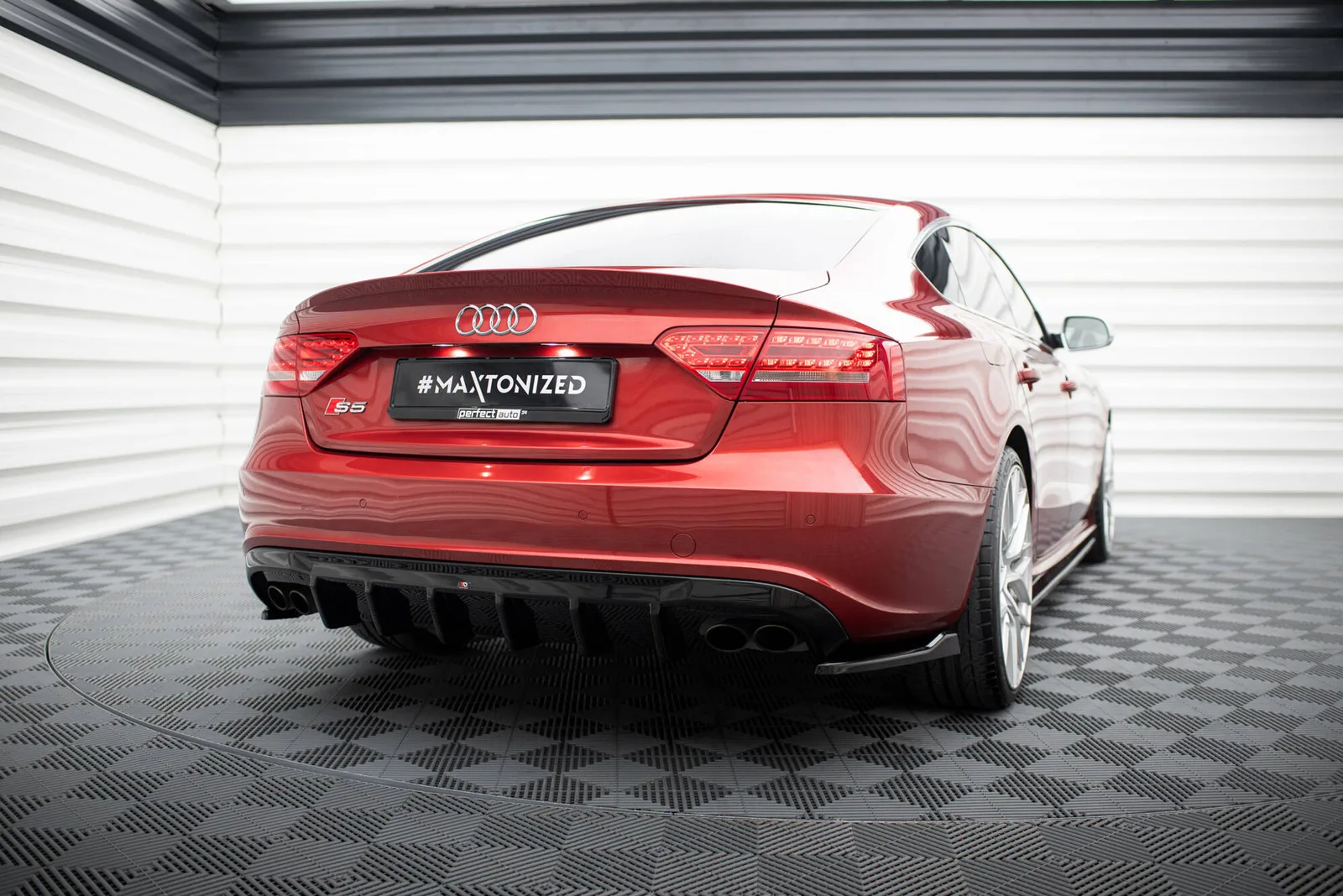 Задня накладка Maxton Audi S5 Sportback 8T - фото My Tuning Lab
