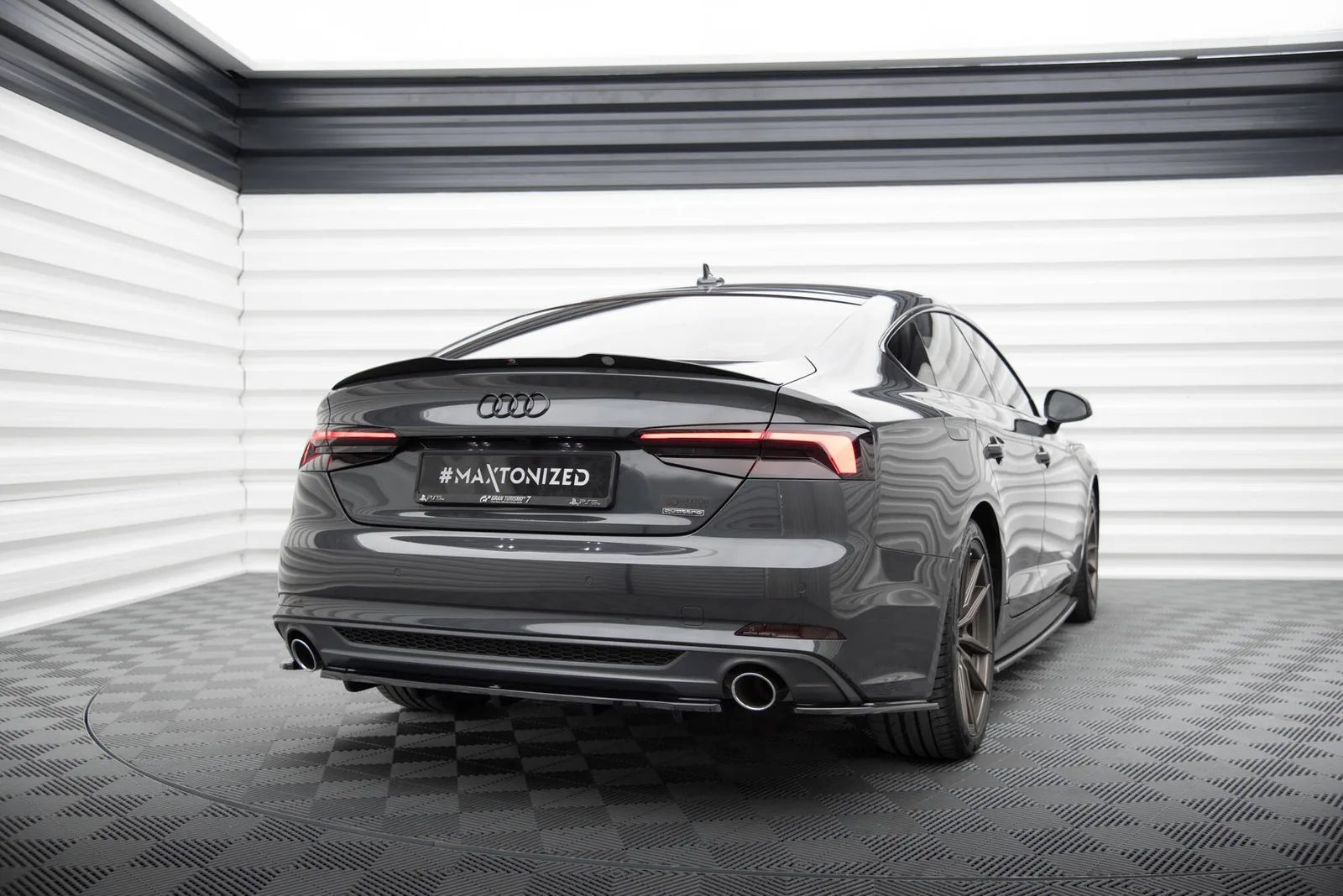 Задній сплітер Maxton Audi A5 S-Line F5 Coupe / Sportback (Z dyfuzorem) - фото My Tuning Lab