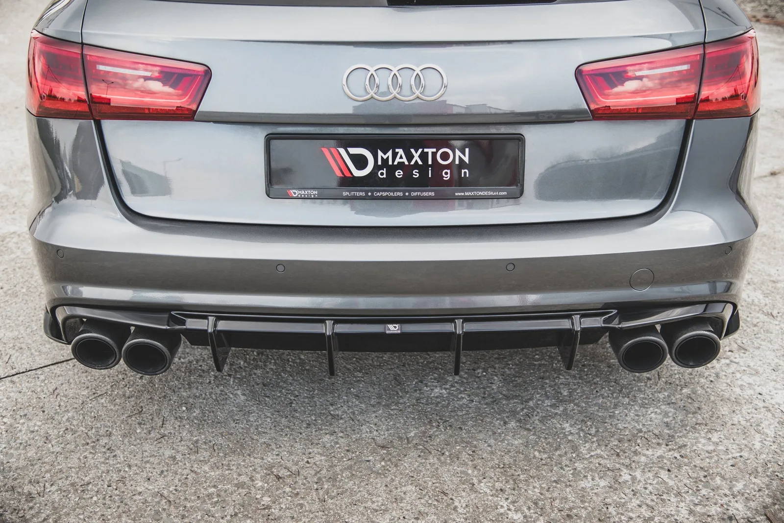 Задня накладка V.1 Maxton Audi S6 C7 Facelift - фото My Tuning Lab