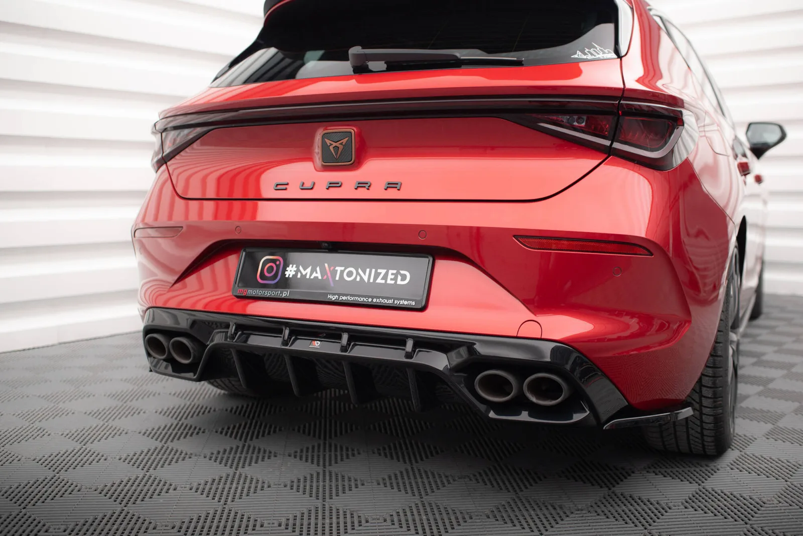 Задня накладка Maxton Cupra Leon Hatchback Mk1 - фото My Tuning Lab