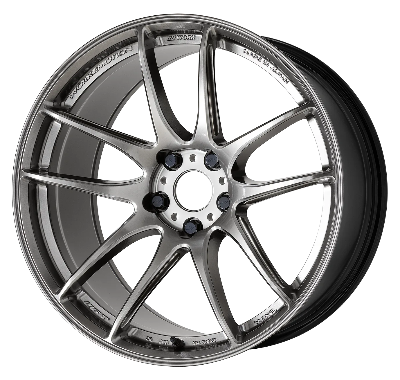 Легкосплавний диск 18" Work Wheels Emotion CR Shigoku 18x9,5 ET22 5x114,3 Glow графіт (GGM) - фото My Tuning Lab