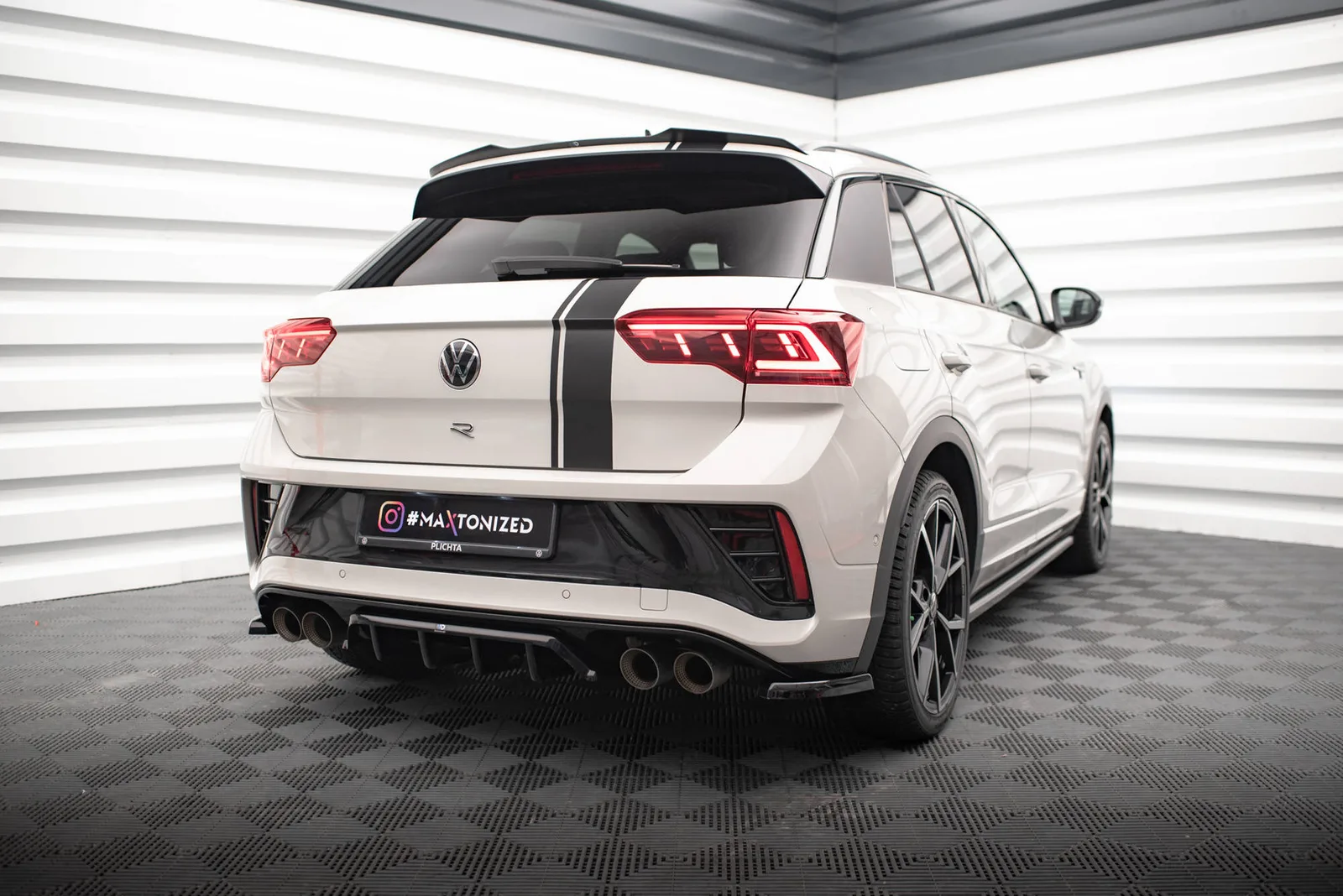 Задній сплітер (Z Dyfuzorem) Maxton Volkswagen T-Roc R / R-Line Mk1 Facelift - фото My Tuning Lab