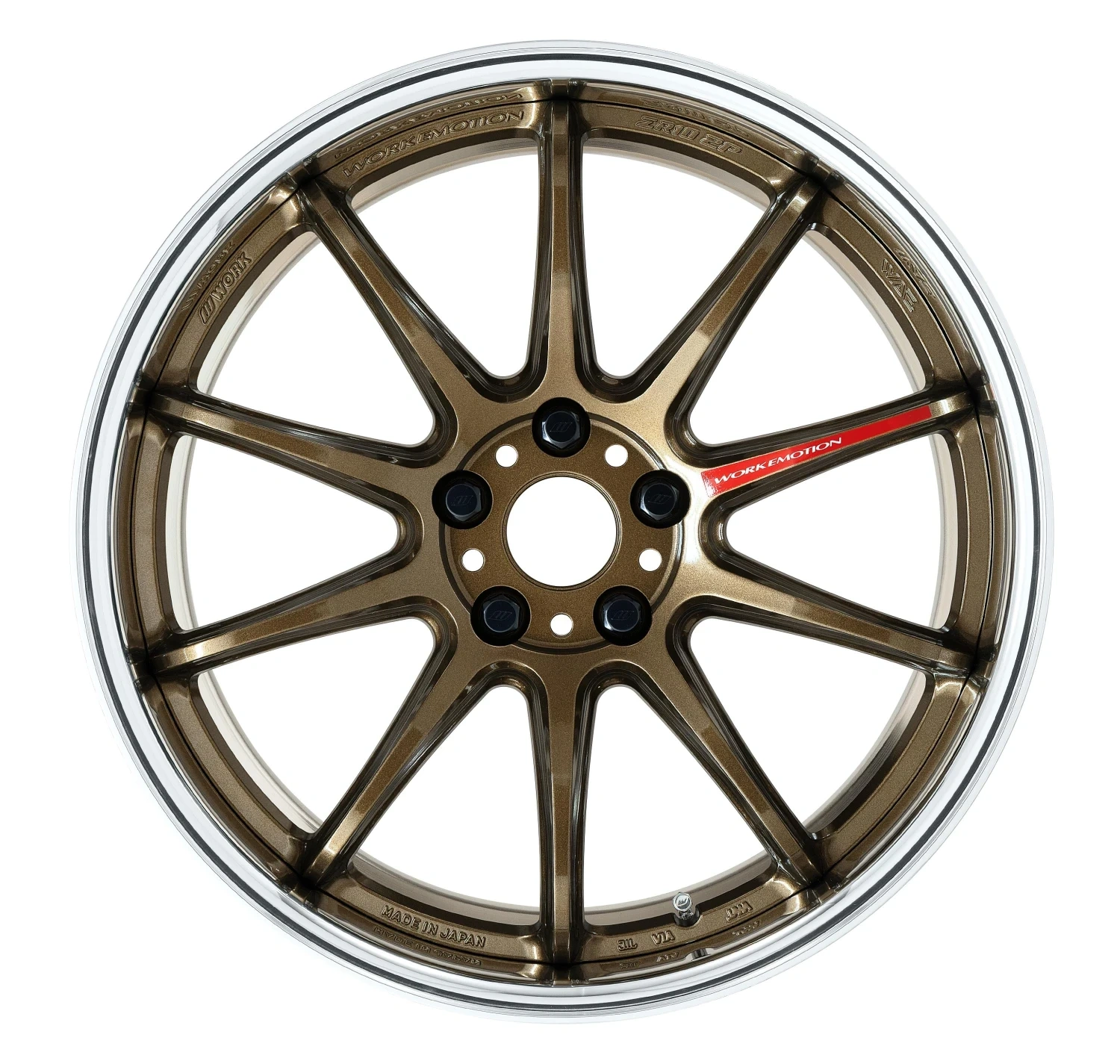 Легкосплавний диск 18" Work Wheels Work Emotion ZR10-2P 18x9,5 BLANK Titanium бронза (HG) - фото My Tuning Lab
