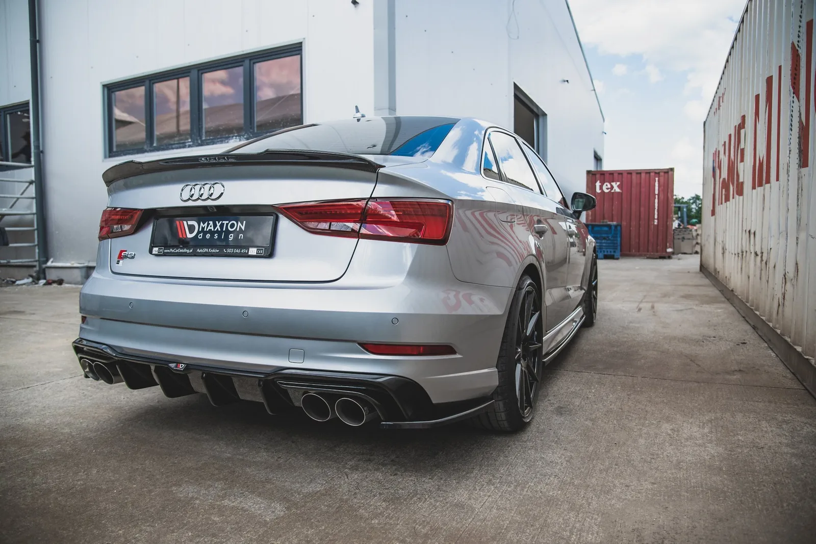 Задня накладка Maxton Audi S3 Sedan 8V Facelift - фото My Tuning Lab