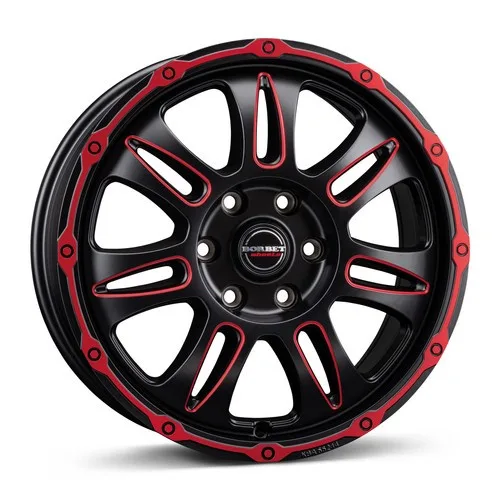 Легкосплавний диск 18" Borbet CW8 18x8 ET50 5x118 red rim window полірований matt - фото My Tuning Lab