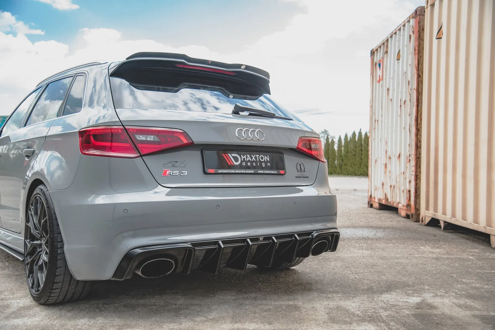 Задня накладка Maxton Audi RS3 8V Sportback - фото My Tuning Lab