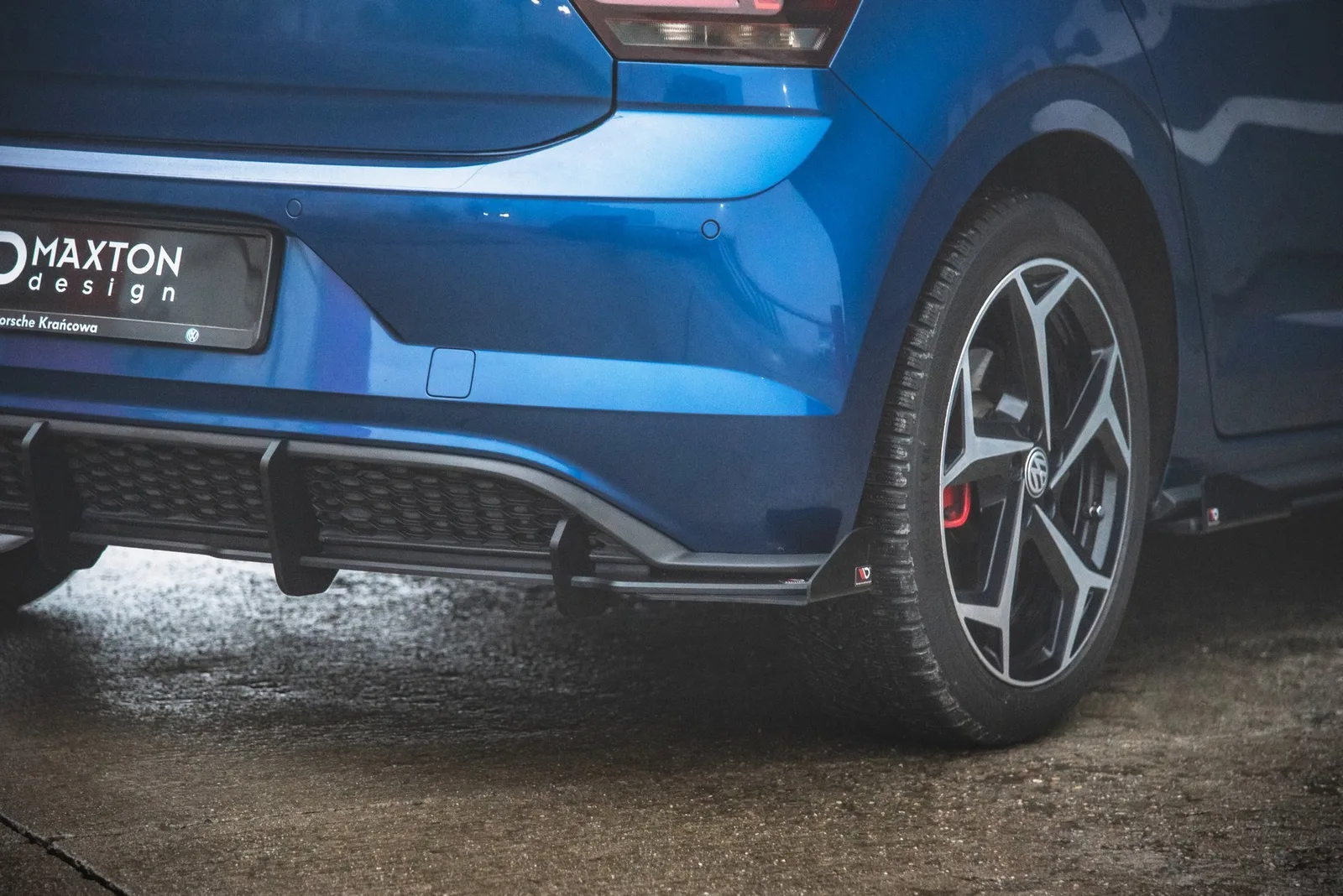 Задня накладка Street Pro+Flaps Maxton Volkswagen Polo GTI MK6 - фото My Tuning Lab