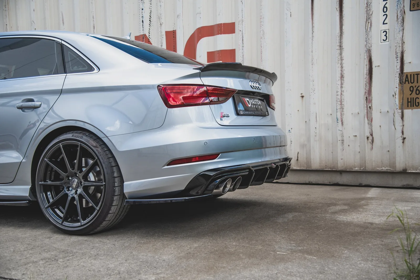Задня накладка Maxton Audi S3 Sedan 8V Facelift - фото My Tuning Lab