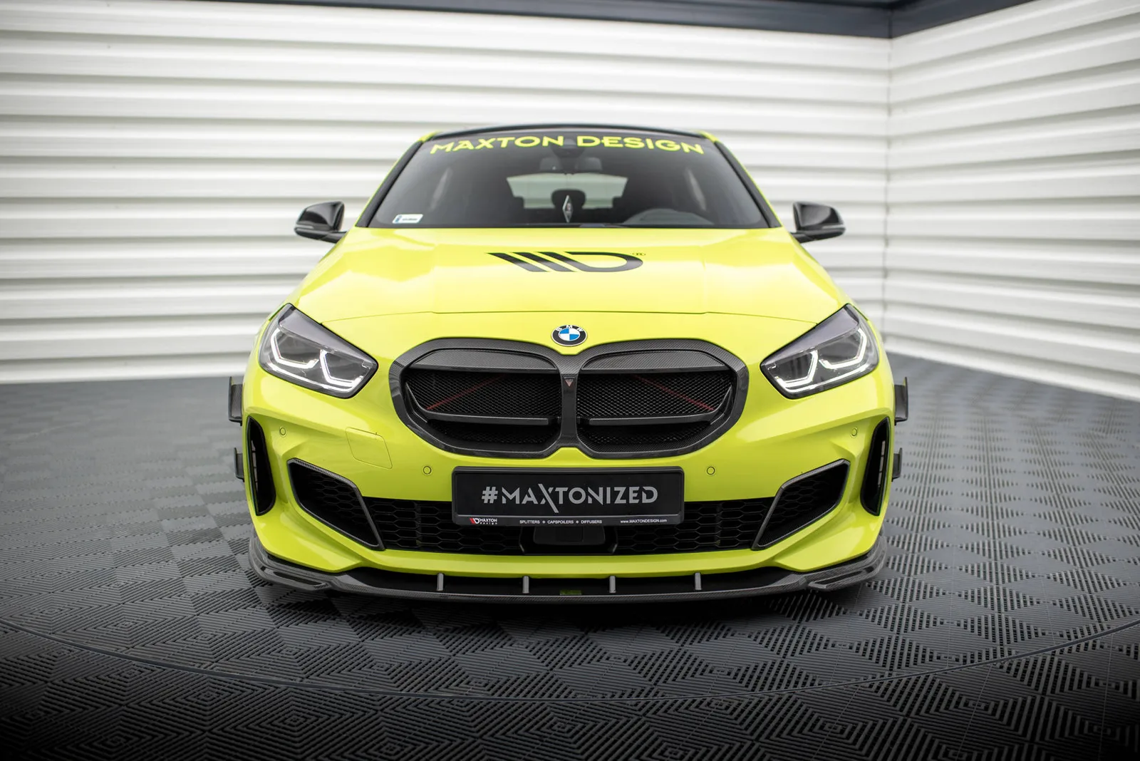 Karbonowe Канарди (аеродинамічні накладки переднього бампера) Prepreg Maxton BMW 1 M-пакет / M135i / 128ti F40 - фото My Tuning Lab