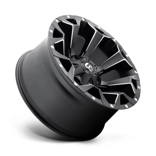 Легкосплавний диск 20" Fuel Assault 20x10 ET-18 5x114,3/127 матовий чорний Milled - фото My Tuning Lab