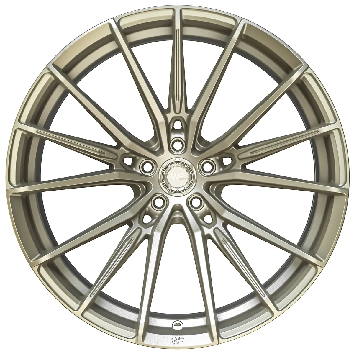 Легкосплавний диск 22" Wheelforce CF.4-FFR 22x11 ET10 5x112 Light золотий - фото My Tuning Lab