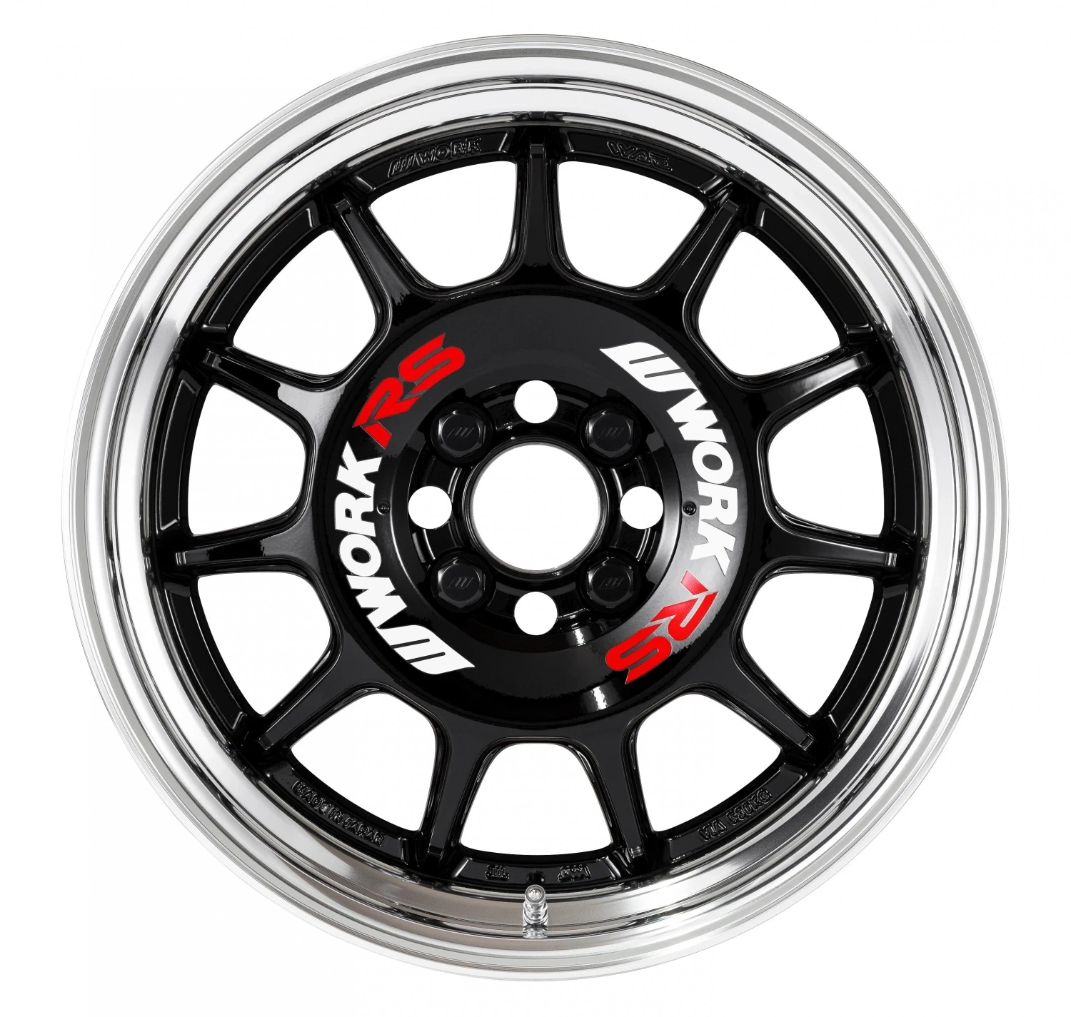 Легкосплавний диск 16" Work Wheels Work Emotion RS11 Step Rim 16x6,5 BLANK чорний (BLK) - фото My Tuning Lab