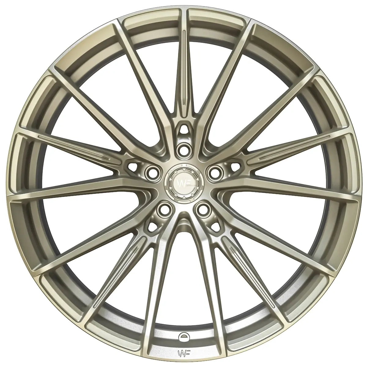Легкосплавний диск 21" Wheelforce CF.4-FFR 21x11,5 ET17 5x112 Light золотий - фото My Tuning Lab