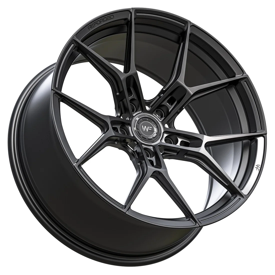 Легкосплавний диск 19" Wheelforce RACE.ONE 19x9,5 ET21 5x112 глибокий чорний - фото My Tuning Lab