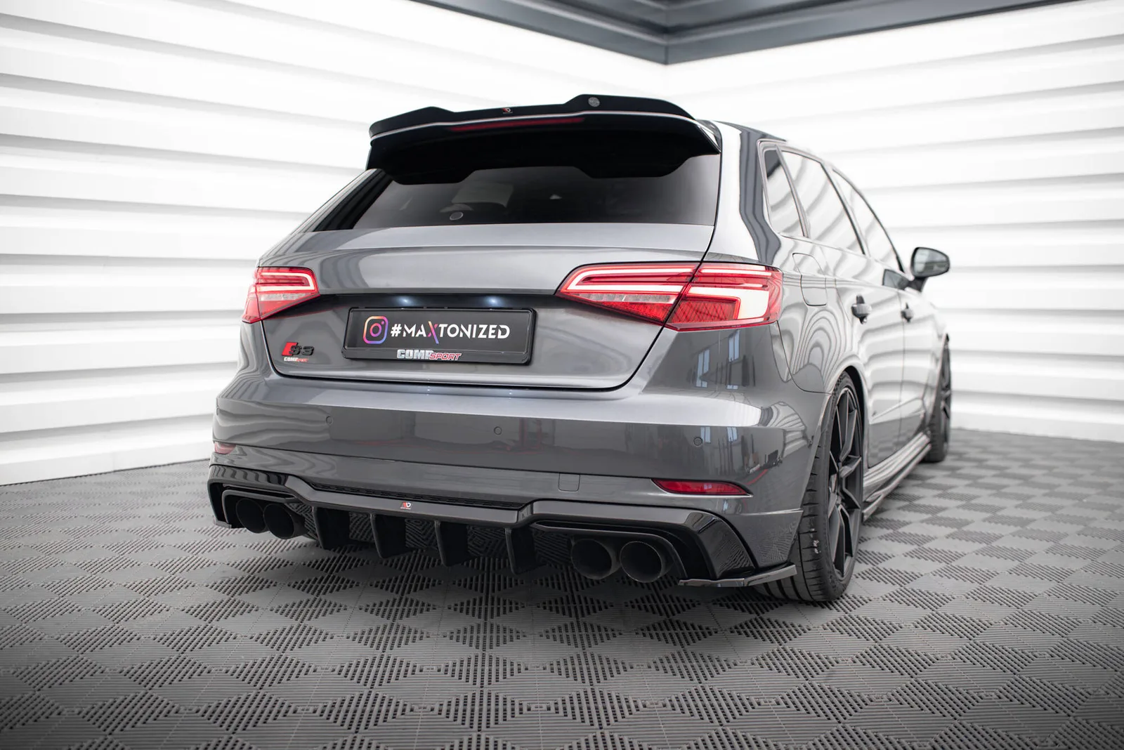 Задня накладка Maxton Audi S3 Sportback 8V Facelift - фото My Tuning Lab