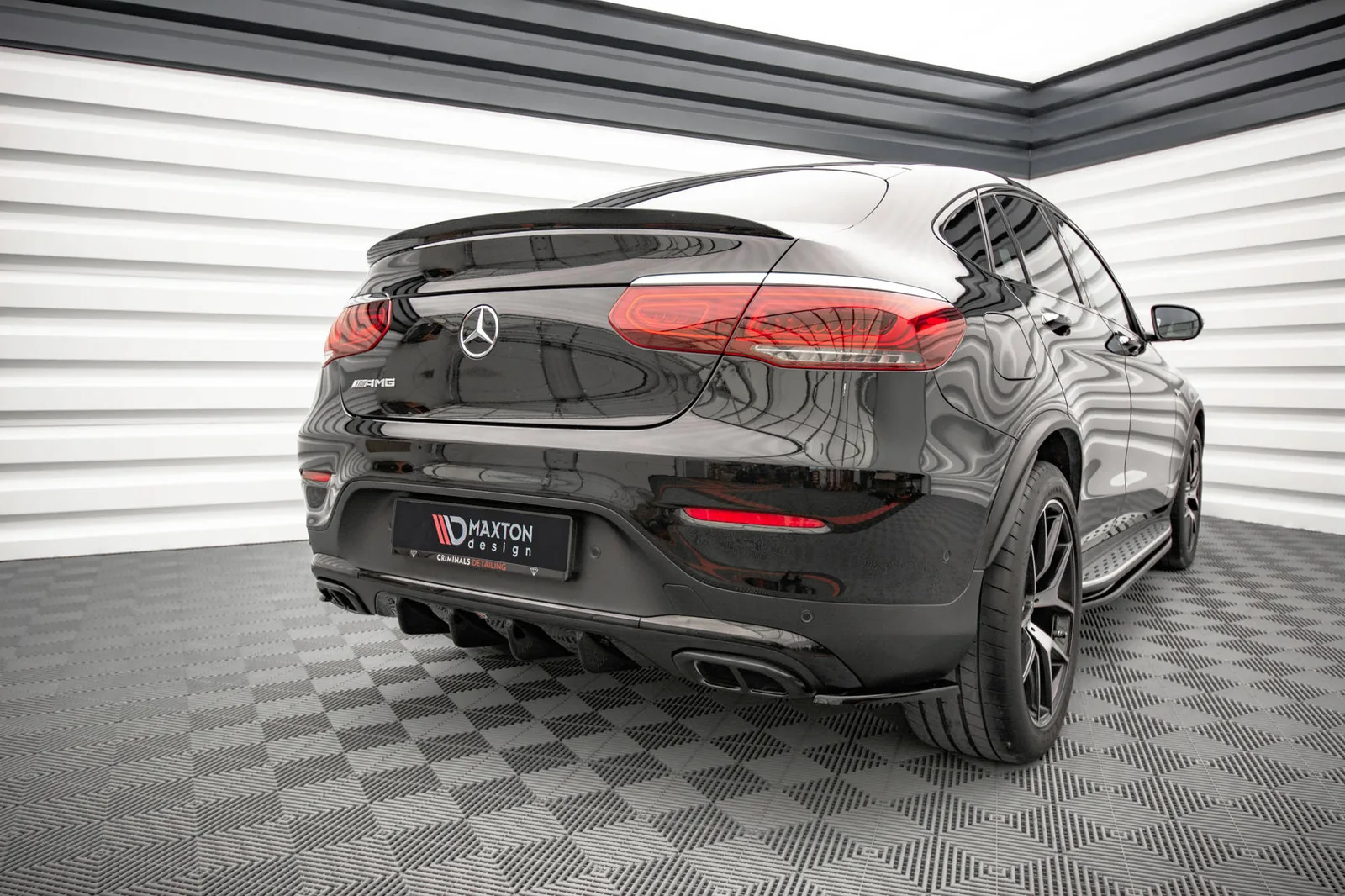 Задня накладка Maxton Mercedes-Benz GLC Coupe AMG-Line C253 Facelift - фото My Tuning Lab