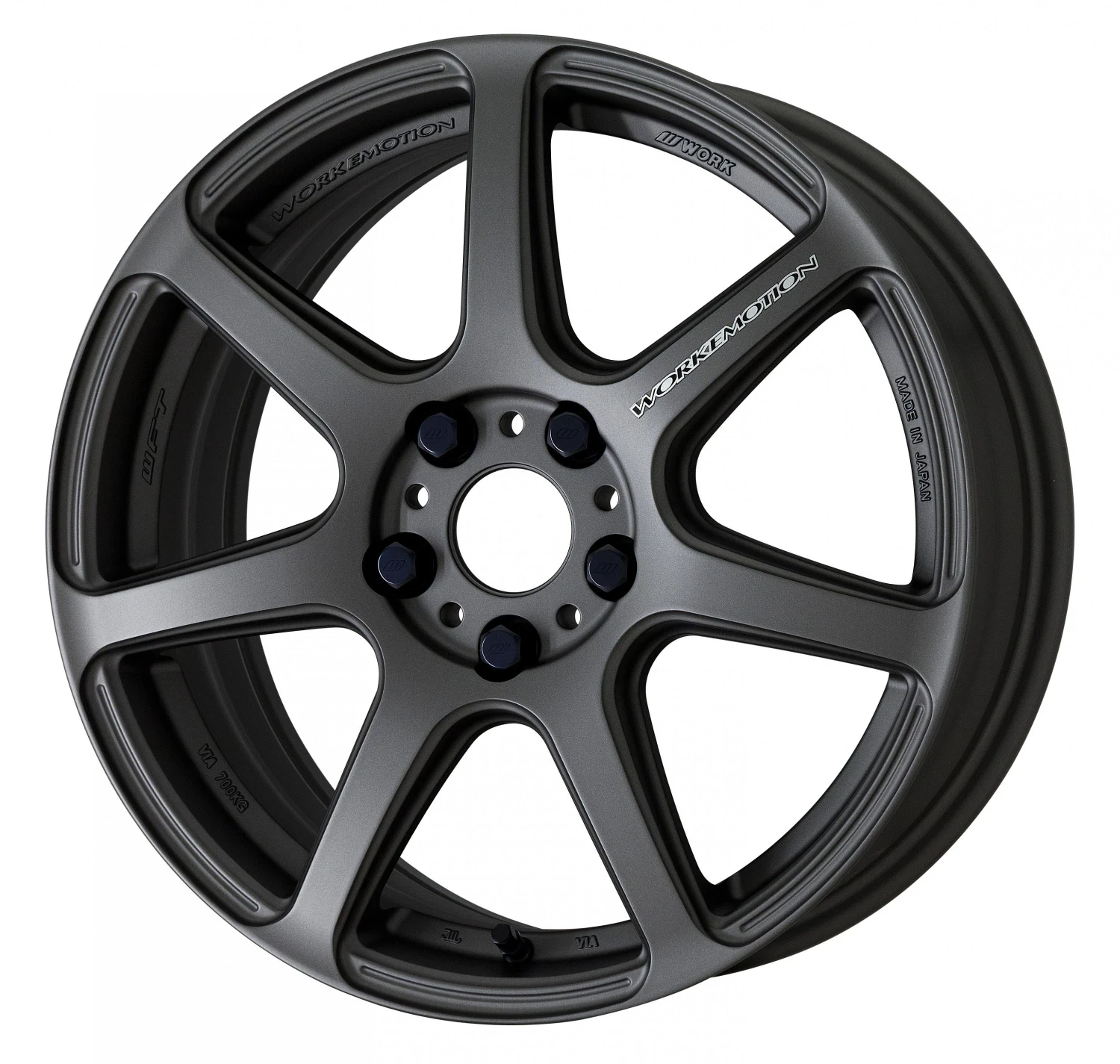Легкосплавний диск 16" Work Wheels Work Emotion T7R 16x6,5 BLANK матовий графіт (MGM) - фото My Tuning Lab