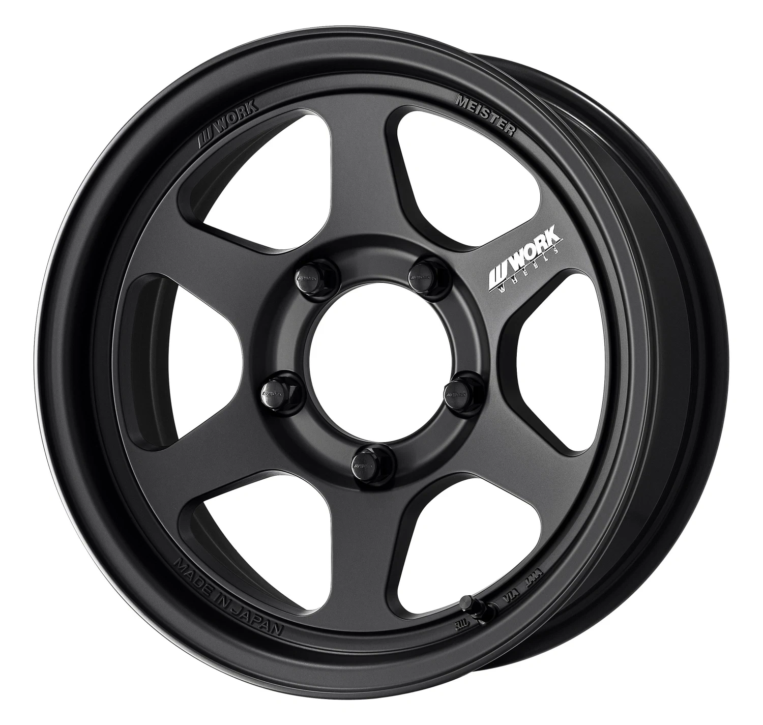 Легкосплавний диск 16" Work Wheels Meister L1-1P SUV 16x5,5 BLANK матовий чорний (MBL) - фото My Tuning Lab