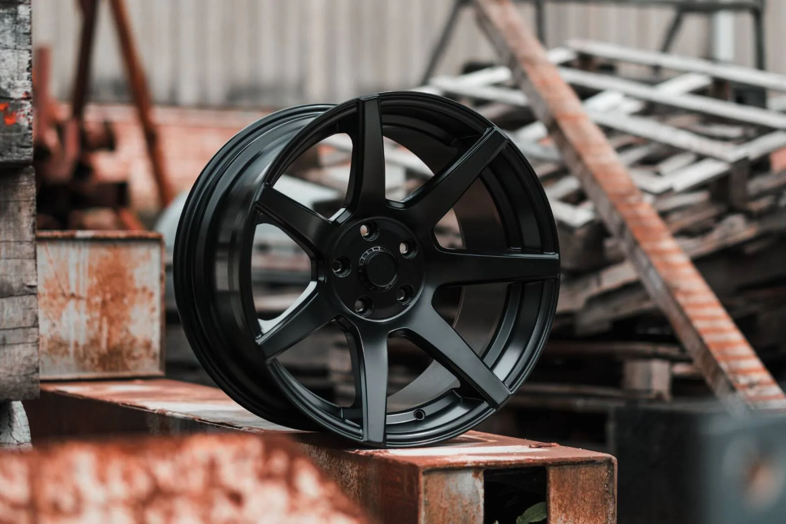 Легкосплавний диск 18" 7Twenty Style 55 18x9.5 ET15 5x114.3 сатиновий чорний - фото My Tuning Lab