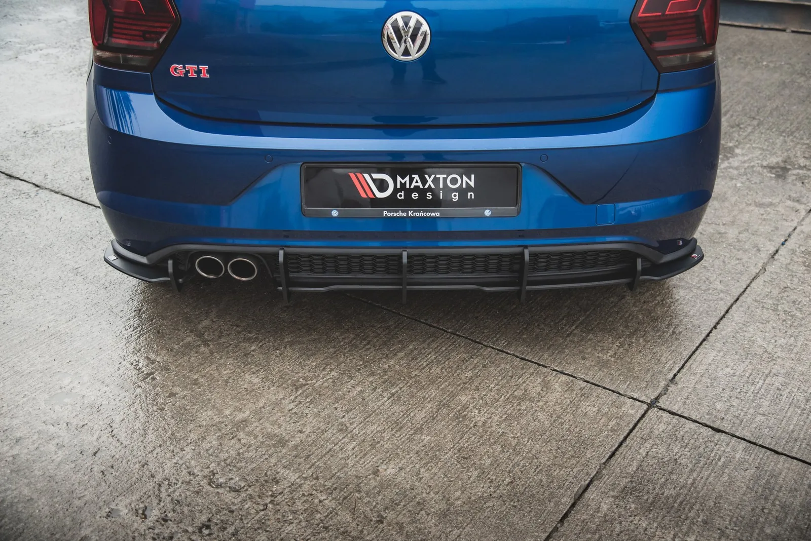 Задня накладка Street Pro Maxton Volkswagen Polo GTI Mk6 - фото My Tuning Lab