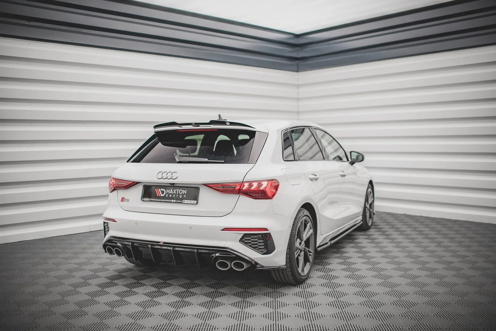 Задня накладка Maxton Audi S3 Sportback 8Y - фото My Tuning Lab