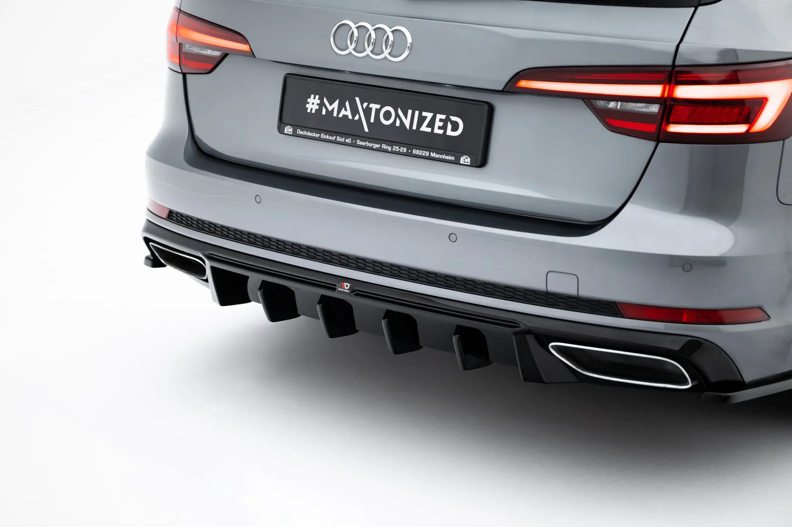Задня накладка Maxton Audi A4 / A4 S-Line Sedan / Avant B9 - фото My Tuning Lab