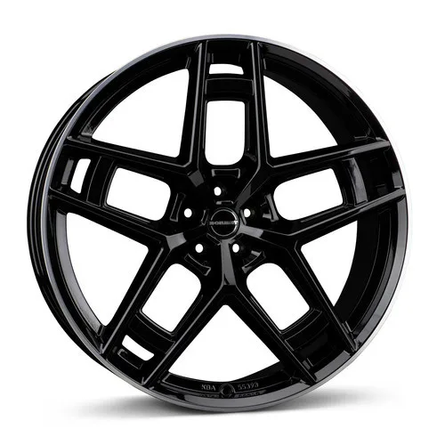 Легкосплавний диск 24" Borbet TF 24x10,5 ET40 5x112 чорний Rim полірований Glossy - фото My Tuning Lab