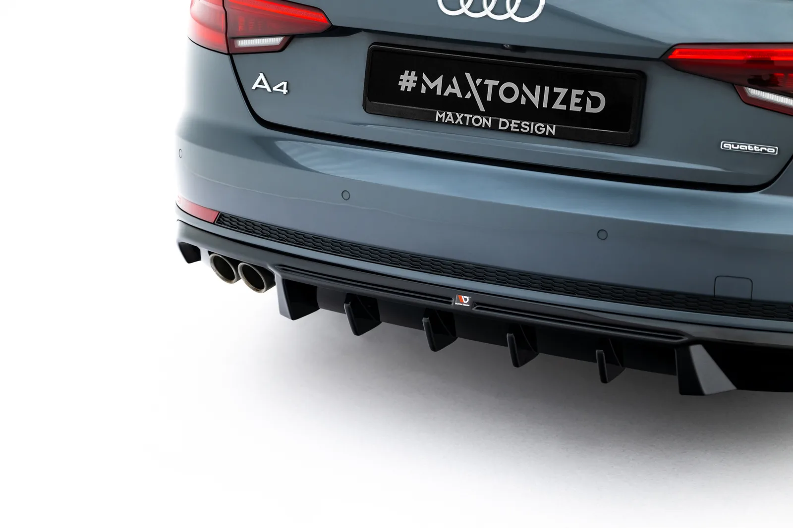 Задня накладка V.2 Maxton Audi A4 S-Line Sedan / Avant B9 - фото My Tuning Lab