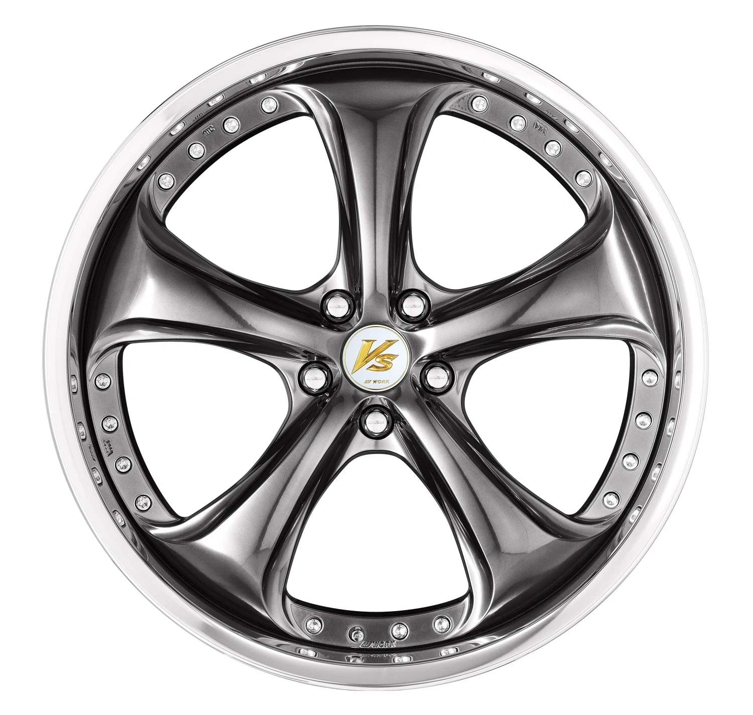 Легкосплавний диск 20" Work Wheels VS KF# 20x8,5 BLANK Brilliant срібний чорний (BSB) - фото My Tuning Lab