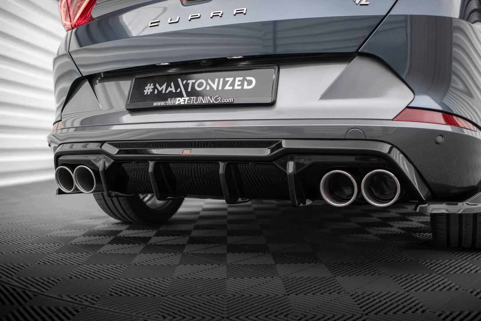Задня накладка V.3 + Atrapa Вихлопu Maxton Cupra Formentor Mk1 - фото My Tuning Lab