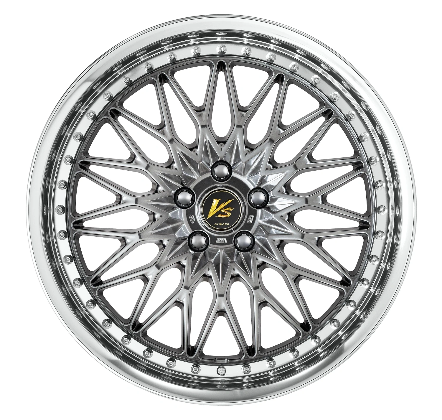 Легкосплавний диск 18" Work Wheels VS XV 18x8,5 BLANK Brilliant срібний чорний (BSB) - фото My Tuning Lab