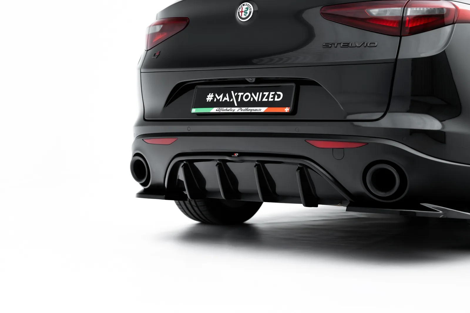 Дифузор Maxton Design Задня накладка ALFA ROMEO STELVIO - фото My Tuning Lab