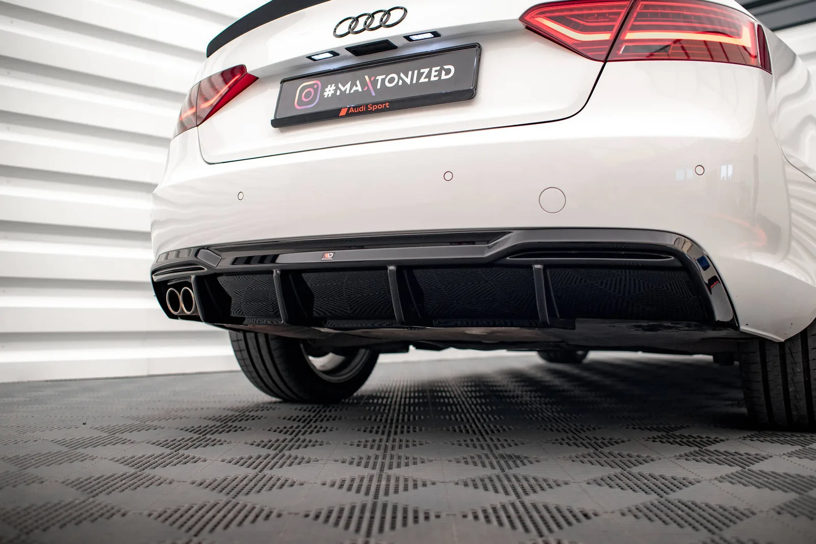 Задня накладка Maxton Audi A5 Sportback 8T Facelift (Wersja z podwójnymi Вихлопami z jednej strony) - фото My Tuning Lab