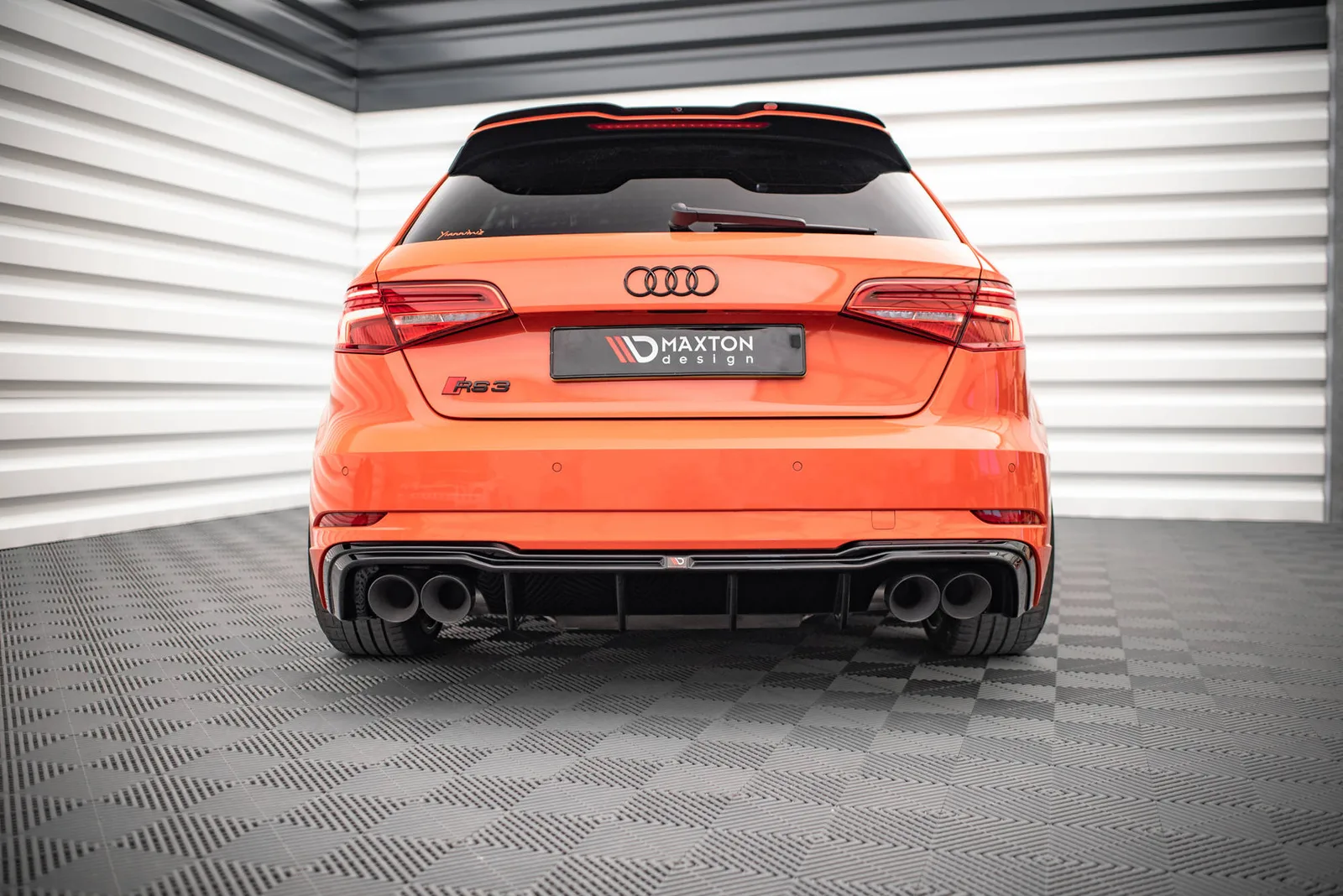 Задня накладка V.2 Maxton Audi RS3 Sportback 8V Facelift - фото My Tuning Lab